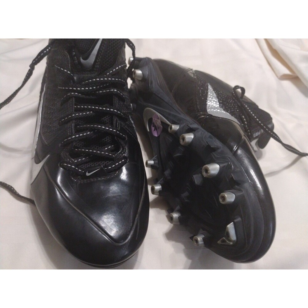 Nike Alpha Pro D Mid 3/4 Men's Football Cleats- Style 599025-002 Pre-owned